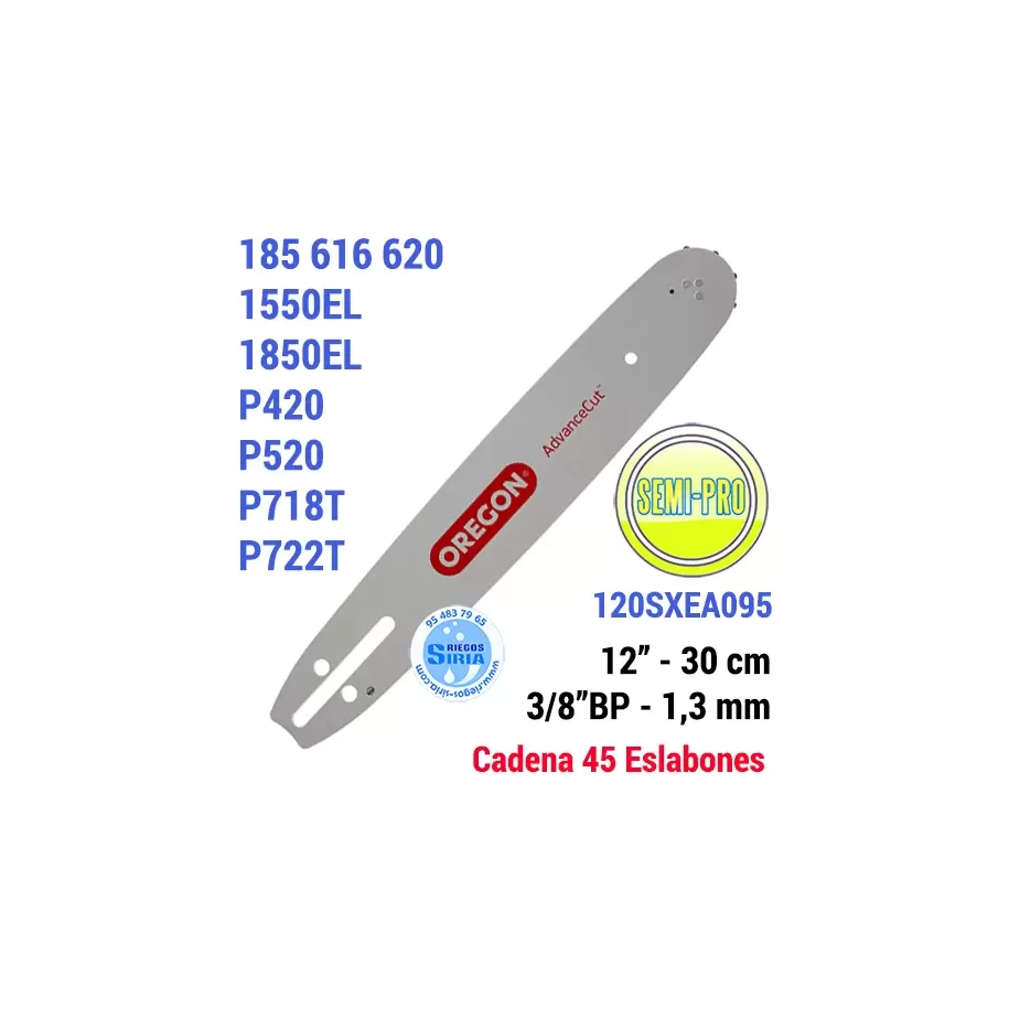 120SXEA095 Oregon ESPADA 3/8" BP 1,3mm 30 cm PARTNER