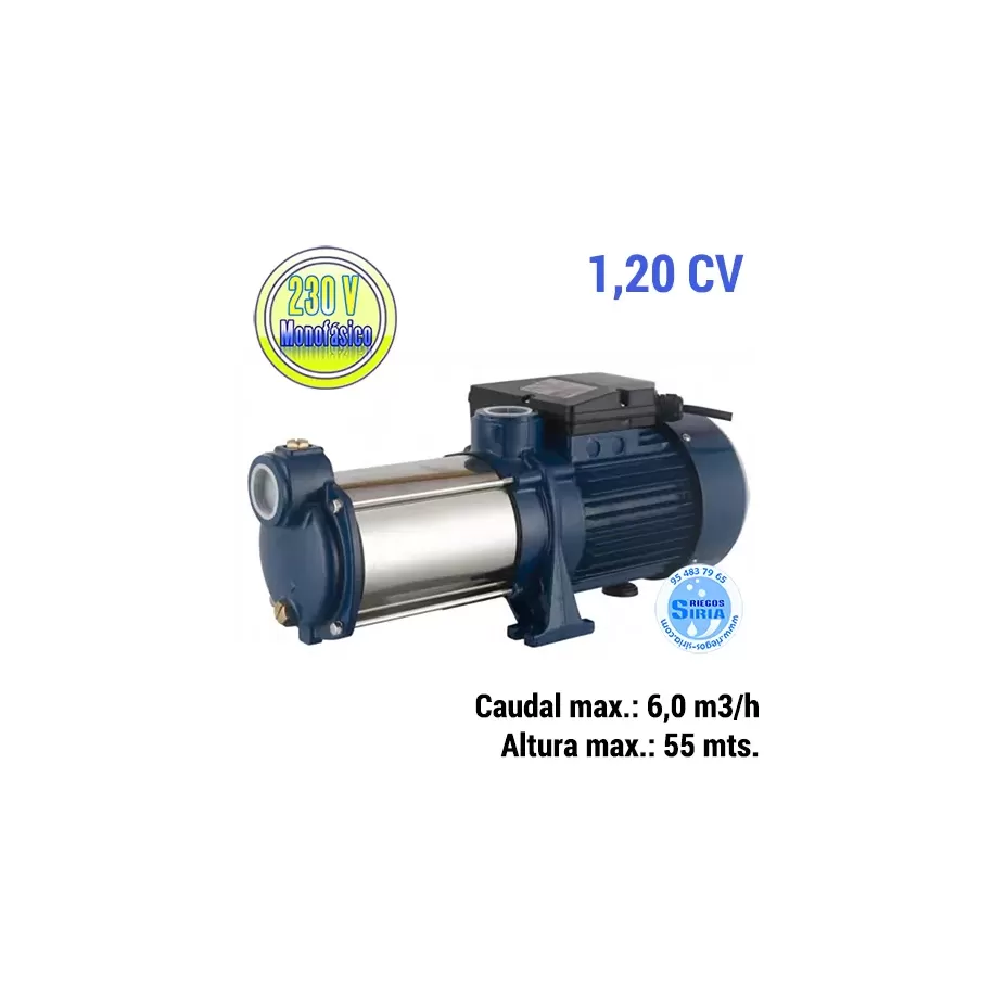 Bomba Centrífuga 1.2 HP: Riego Eficiente y Potente