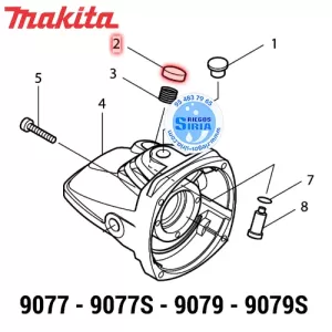 BOTÓN de BLOQUEO Makita 9077 9077S 9079 9079S