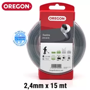 Oregon DUOLINE 2,4mm x 15mt: El hilo de nylon para trabajos exigentes