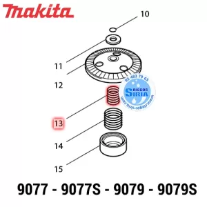 MUELLE 17 Makita 9077 9077S 9079 9079S