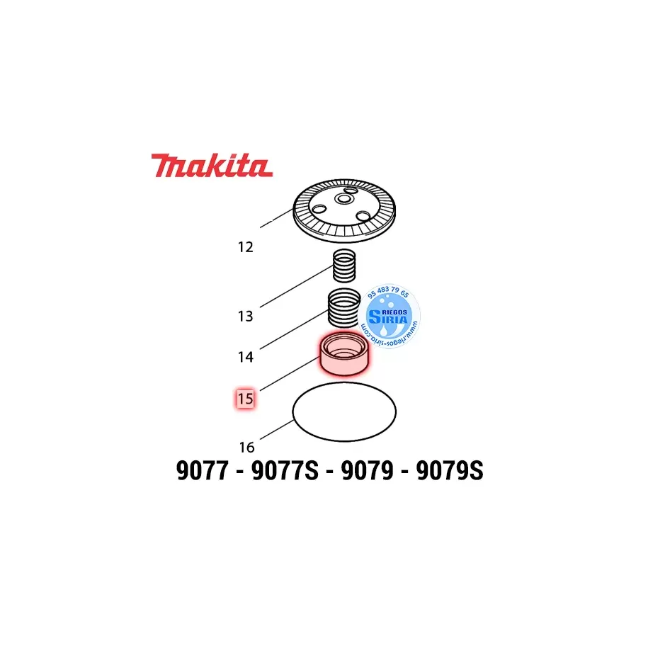 CASQUILLO de BLOQUEO Makita 9077 9077S 9079 9079S