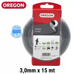 Oregon DUOLINE 3mm x 15mt: El hilo de nylon para trabajos exigentes