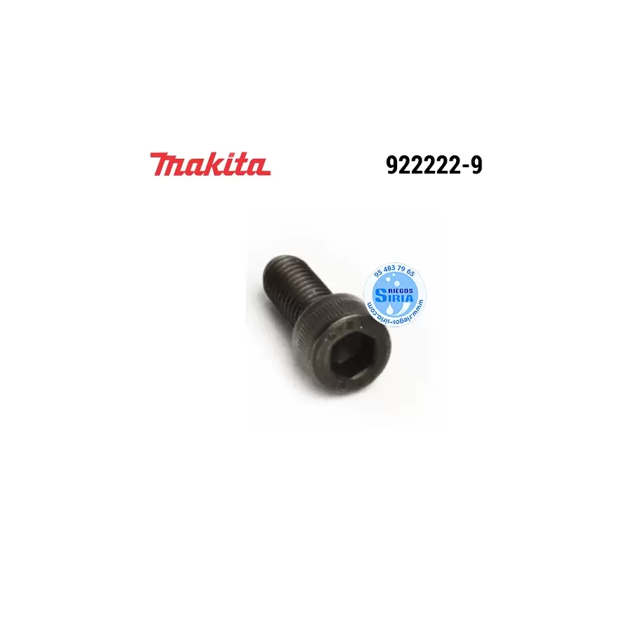 922222-9 TORNILLO M5x16 Original Herramientas Makita