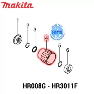 TAPA MANDRIL Makita HR008G HR3011FC