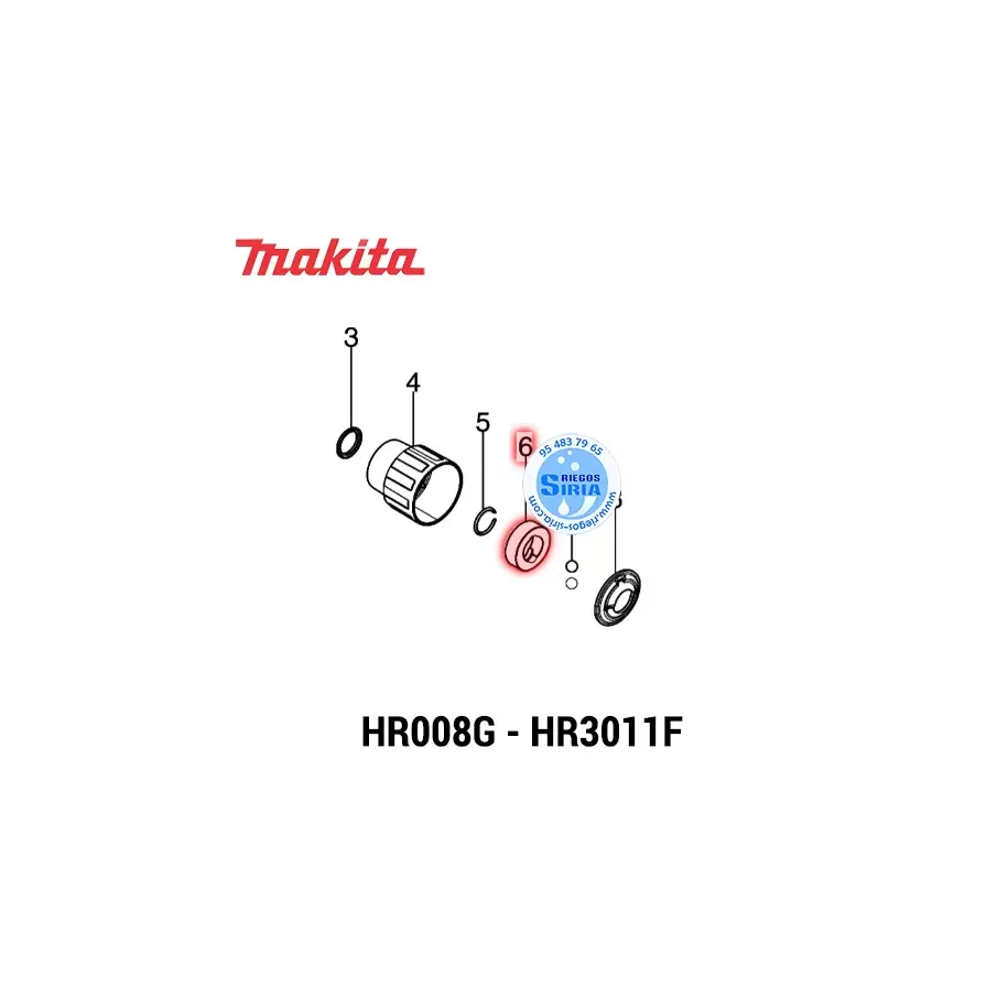 ARANDELA 17 Makita HR008G HR3011FC