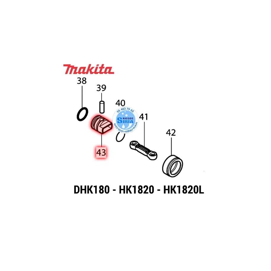 PISTÓN Makita DHK180 HK1820 HK1820L