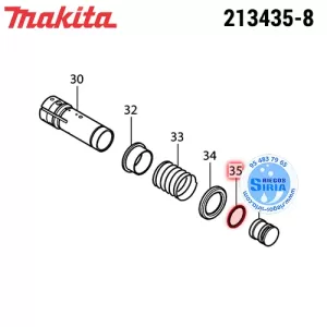 213435-8 JUNTA TÓRICA 26 Original Herramientas Makita