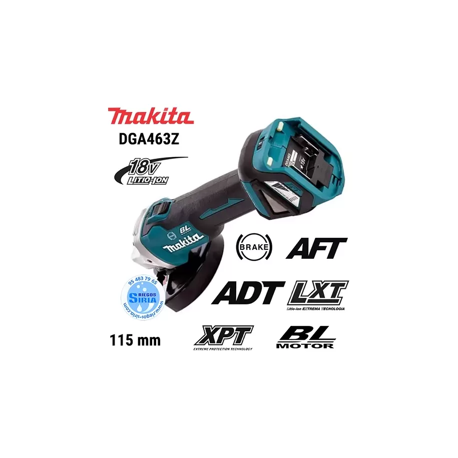 Amoladora Angular Makita DGA463Z 18V - Oferta