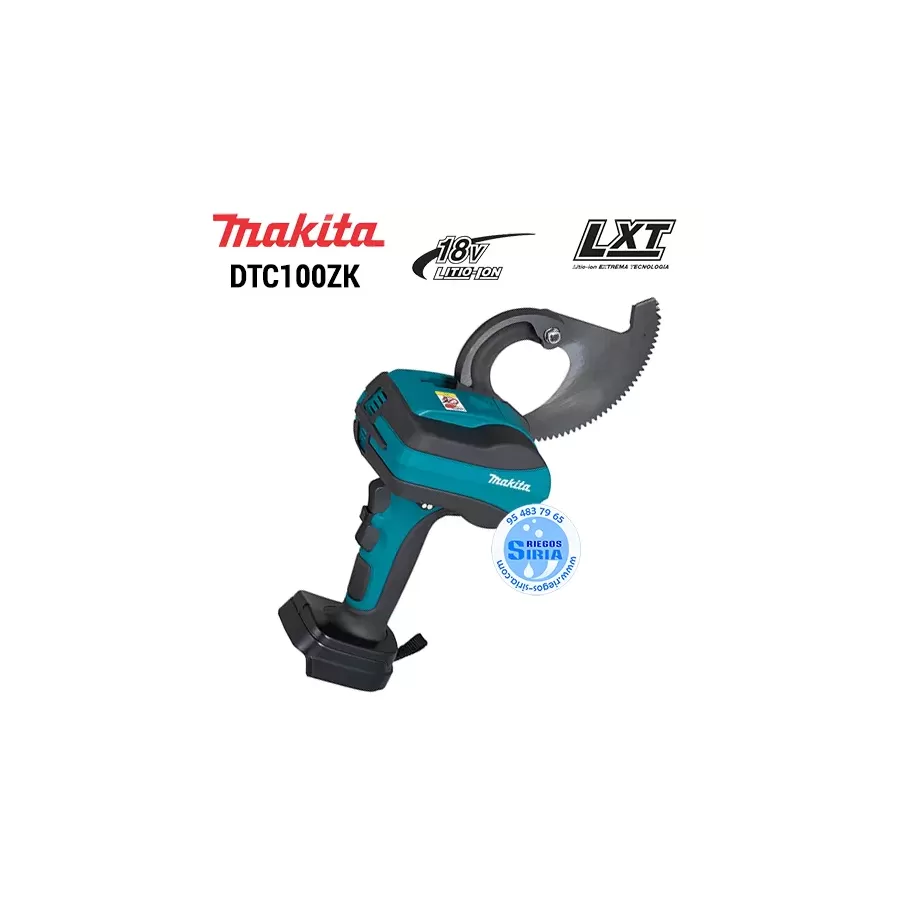 Makita DTC100ZK de 18V LXT: Corta Cables de Aluminio y Cobre