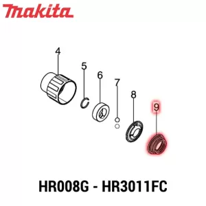 MUELLE CÓNICO 21-34 Makita HR008G HR3011FC