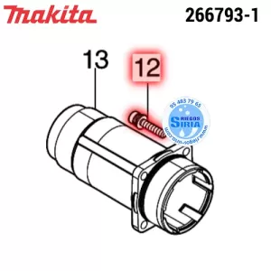 266793-1 TORNILLO HEX.M5x25 Original Herramientas Makita