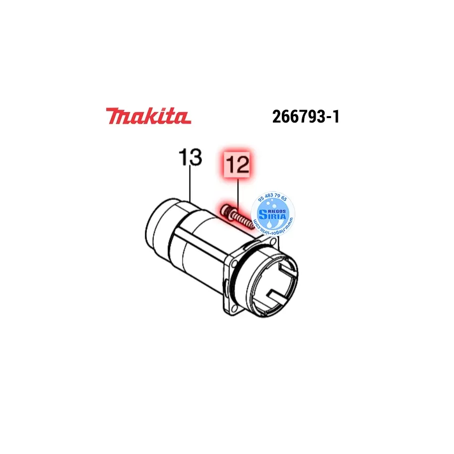 266793-1 TORNILLO HEX.M5x25 Original Herramientas Makita