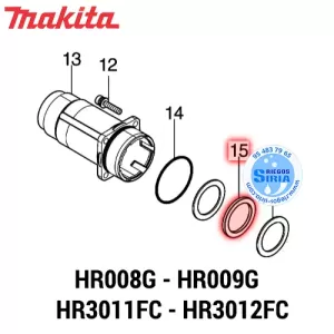 ARANDELA de GOMA 31 Makita HR008G HR009G HR3011FC HR3012FC