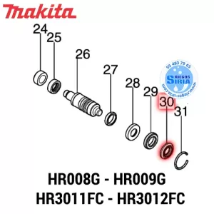 ARANDELA 11 Makita HR008G HR009G HR3011FC HR3012FC