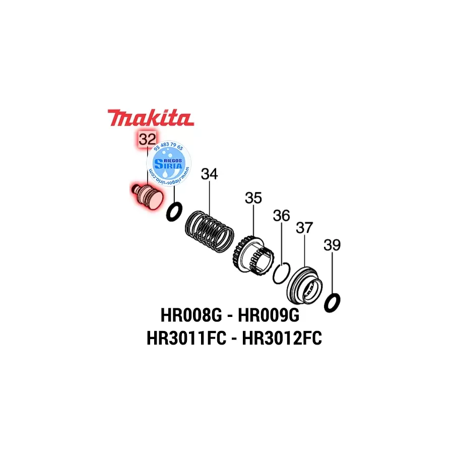 MARTILLO Makita HR008G HR009G HR3011FC HR3012FC