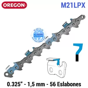 M21LPX Oregon DURACUT Cadena 0.325" 0.058" 56 Eslabones