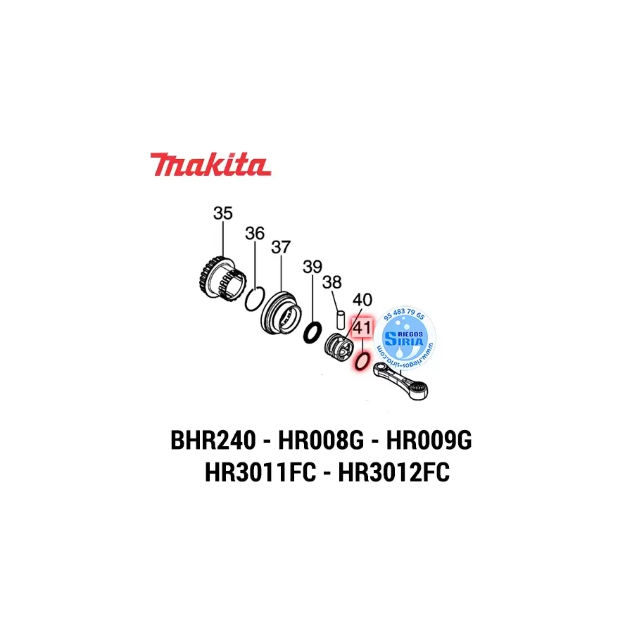 TÓRICA 16 Makita BHR240 HR008G HR009G HR3011FC HR3012FC