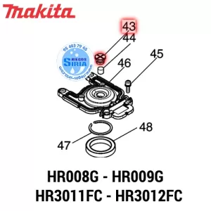 TAPÓN FILTRO Makita HR008G HR009G HR3011FC HR3012FC