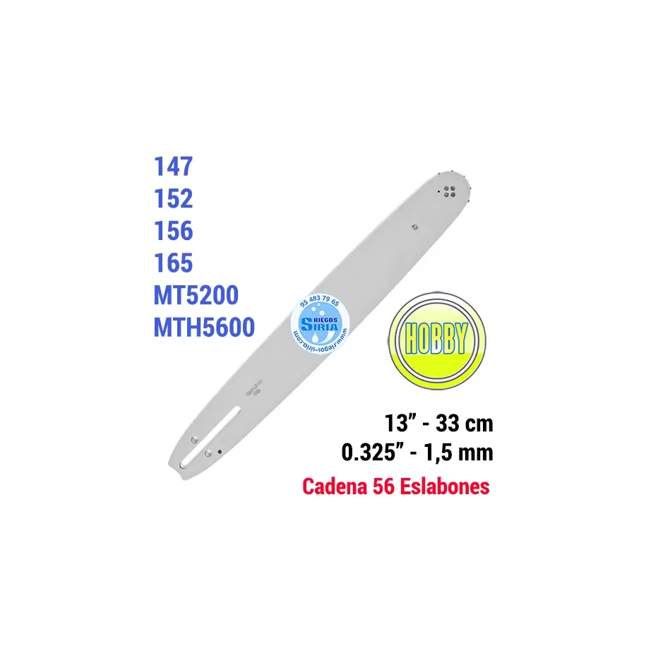 138SLBK095 ESPADA Motosierra EFCO 0.325" 1.5 33 cm