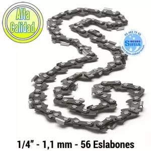 CADENA para Motosierra 1/4" 1,1mm 56 Eslabones