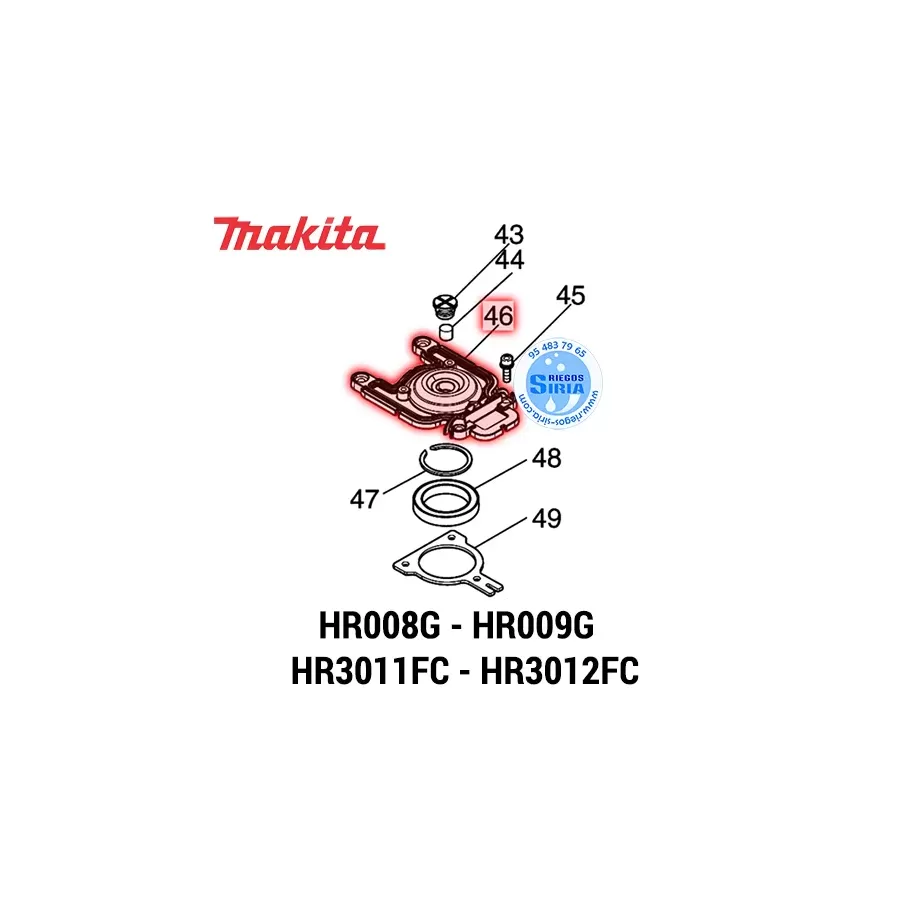 TAPÓN Makita HR008G HR009G HR3011FC HR3012FC