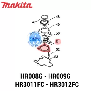 SOPORTE CONTRAPESO Makita HR008G HR009G HR3011FC HR3012FC