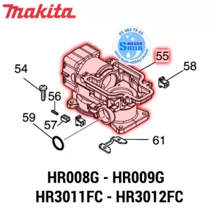 CULATA Makita HR008G HR009G HR3011FC HR3012FC