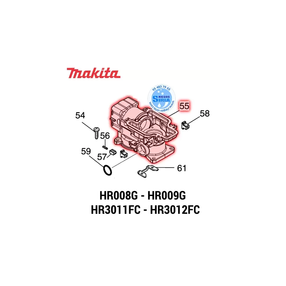 CULATA Makita HR008G HR009G HR3011FC HR3012FC