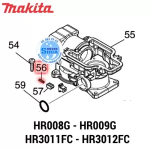 MUELLE COMPRESIÓN 2 Makita HR008G HR009G HR3011FC HR3012FC