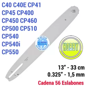 138SLBK095 ESPADA Motosierra CASTOR 0.325" 1,5mm 33cm