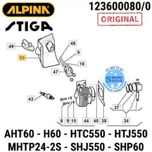 PROTECTOR Cilindro AHT60 H60 HTC550 HTJ550 SHJ550 SHP60