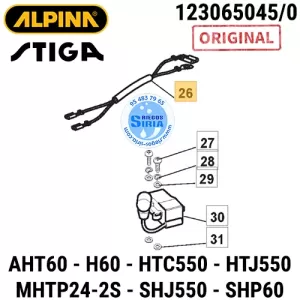 CABLE Bujía AHT60 H60 HTC550 HTJ550 SHJ550 SHP60