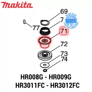 CASQUILLO EMBRAGUE Makita HR008G HR009G HR3011FC HR3012FC