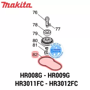 JUNTA de SELLADO Makita HR008G HR009G HR3011FC HR3012FC