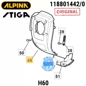 CUBIERTA Superior de MOTOR Alpina H60