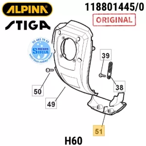 CUBIERTA de MOTOR Lateral Alpina H60