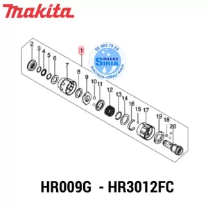 PORTAHERRAMIENTAS Makita HR009G HR3012FC