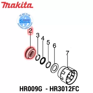 TAPA 35 Makita HR009G HR3012FC