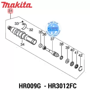 PORTAHERRAMIENTAS Completo Makita HR009G HR3012FC