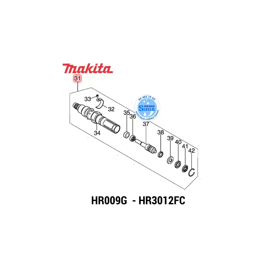 PORTAHERRAMIENTAS Completo Makita HR009G HR3012FC