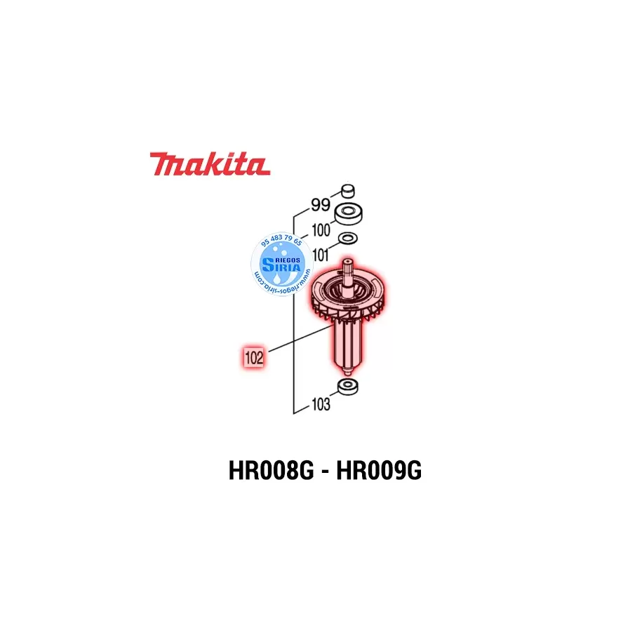 INDUCIDO Makita HR008G HR009G