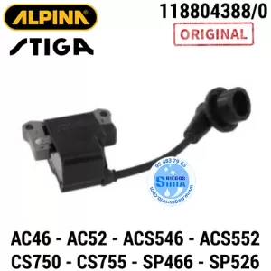 BOBINA Alpina AC46 AC52 ACS546 ACS552 Stiga SP466 SP526