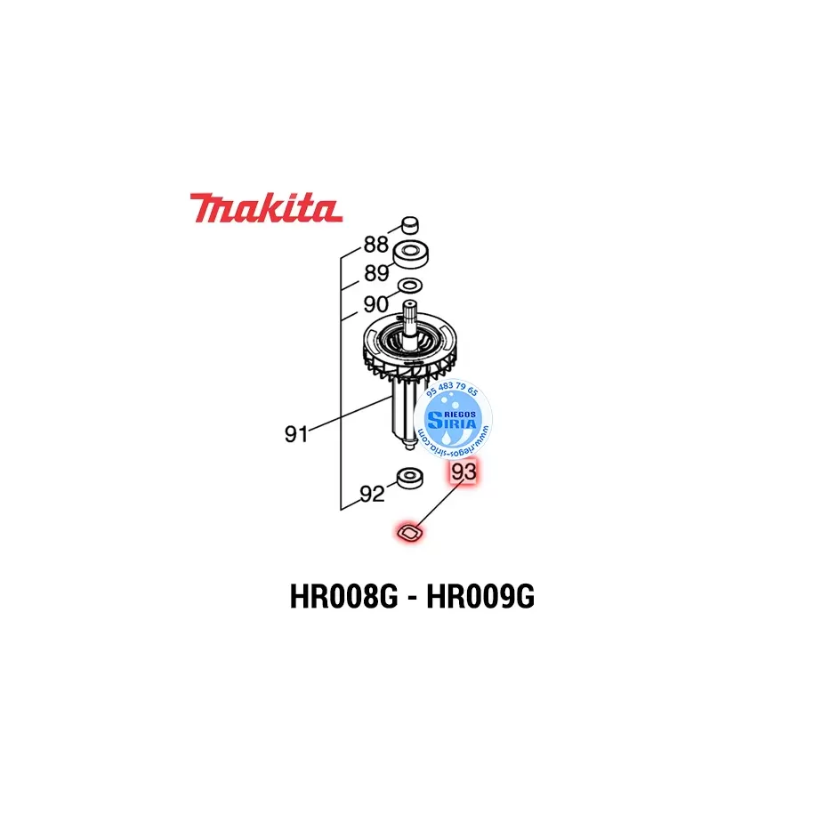 ARANDELA ONDULADA 12 Makita HR008G HR009G