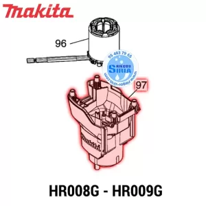 CARCASA MOTOR B Makita HR008G HR009G