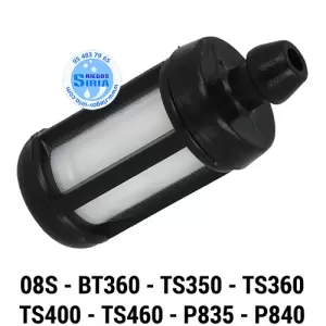 FILTRO de GASOLINA Stihl 08S BT360 TS350 TS360 TS400 TS460