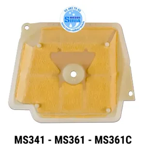 FILTRO de AIRE de PAPEL Stihl MS341 MS361 MS361C