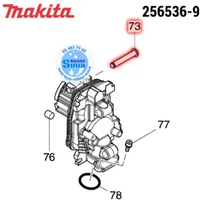 256536-9 EJE 6 Original Herramientas Makita