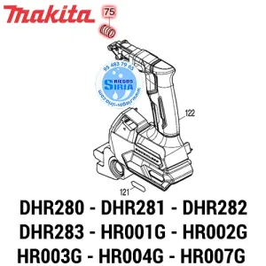 232436-7 MUELLE 10 Original Herramientas Makita