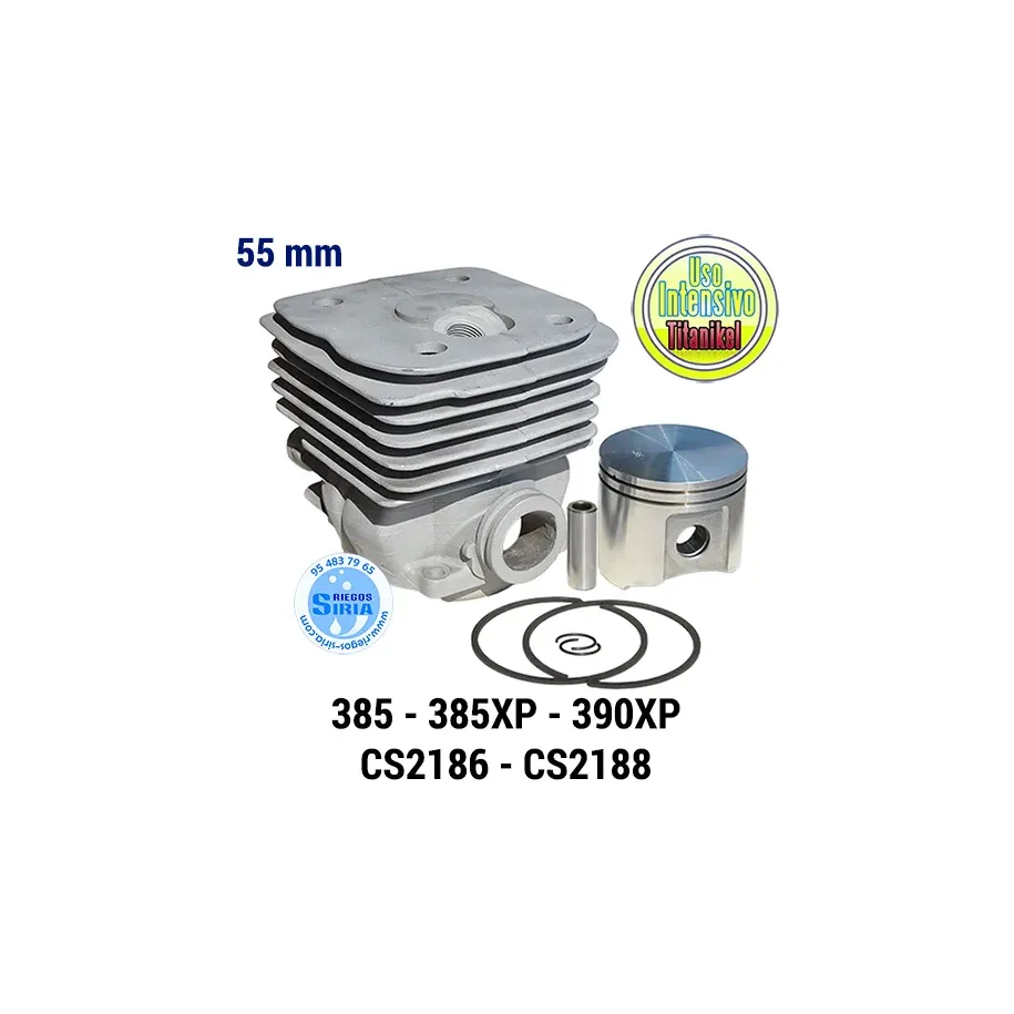 Cilindro TITANIKEL  385 385XP 390XP CS2186 CS2188 55mm